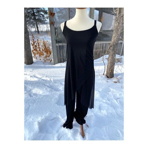 Thyme Maternity Formal Jumpsuit Sheer Overlay Sz S - Picture 9 of 11